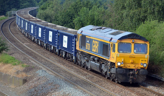 66738 GBRf,
Portbury - West Burton