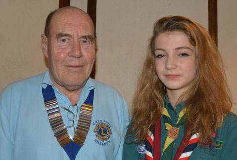 Presedent
Gwyn Jones with Scout Anna