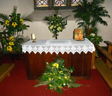The Gilby
Chapel at Easter