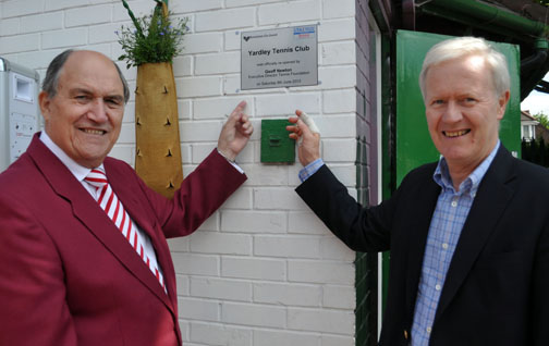 Geoff Newton and Mervyn Stone Chairman
Warwickshire LTA